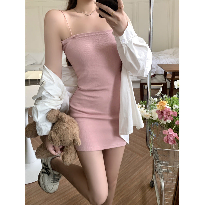 Pure Desire - Style One - Side Strap Dress, Slim - Fitted Bodycon Mini Dress（Sizes S - XL）